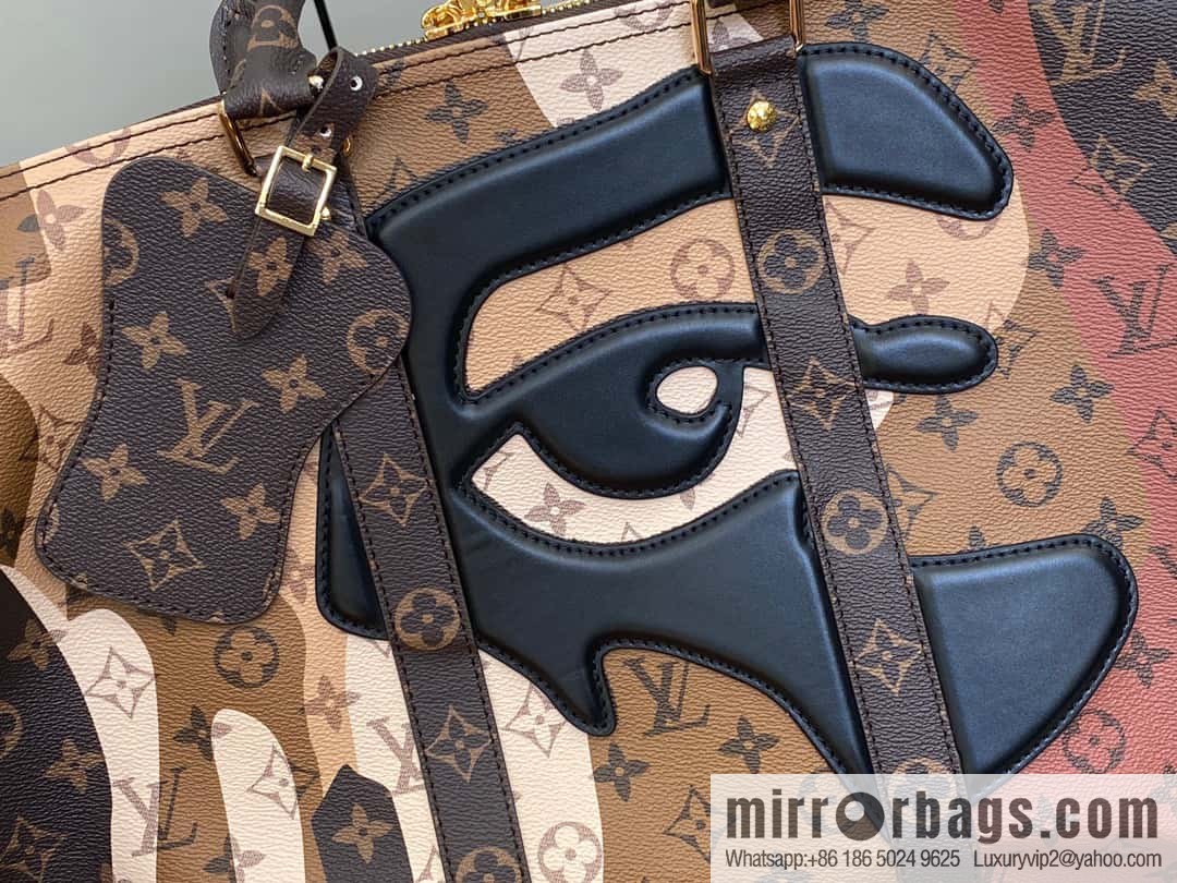 [Boutique‑grade] M46777 monogram (eye series) travel bag series KEEPALL BANDOULIZRE 55 travel bag