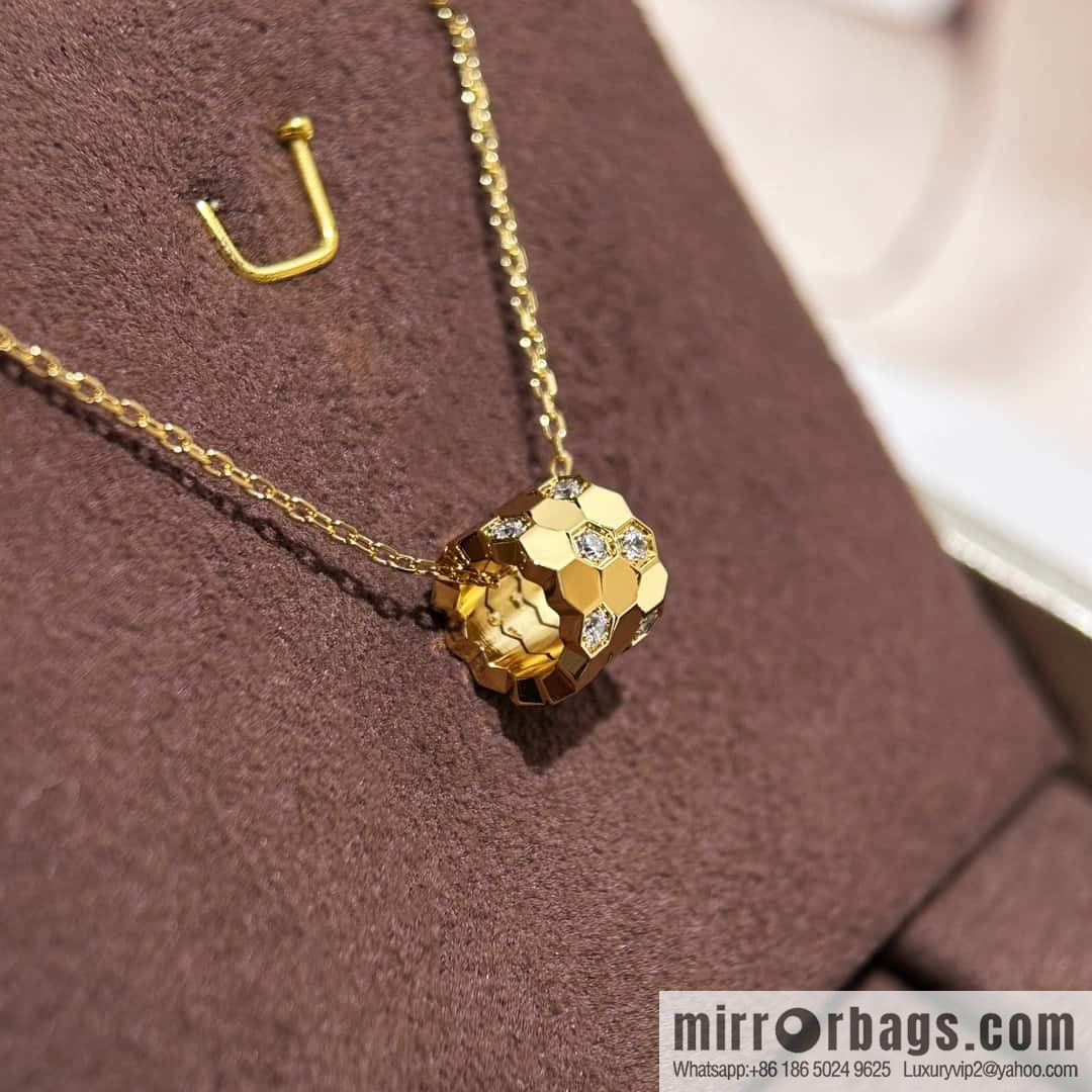 ❗️New popular ❗️☀️ Shangmei Paris CHAUMET new honeycomb necklace ☀️