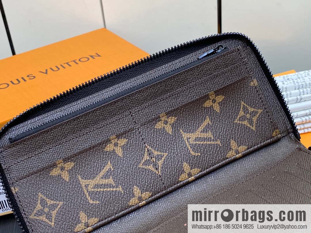 [Premium‑quality] M82799 blue, silk screen single zipper wallet series Zippy zipper wallet