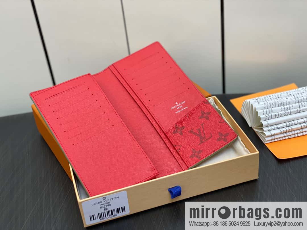 [Boutique‑grade] M82790 green, silk screen suit wallet series Brazza wallet