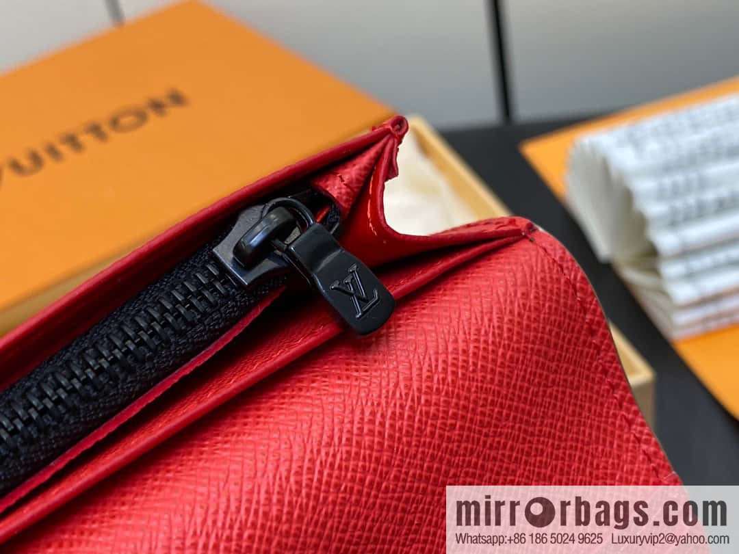 [Boutique‑grade] M82790 green, silk screen suit wallet series Brazza wallet