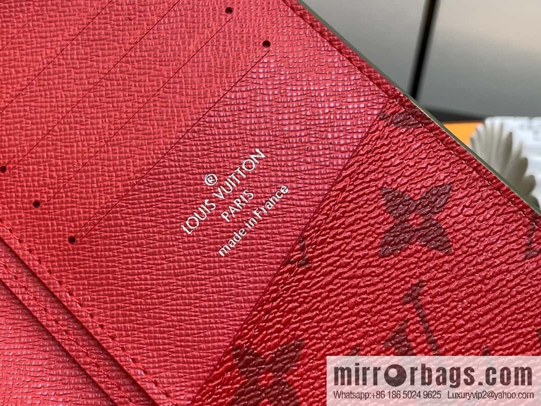 [Boutique‑grade] M82790 green, silk screen suit wallet series Brazza wallet
