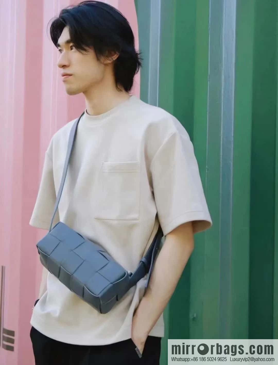 B Unisex the same BRICK CASSETTE long shoulder strap series crossbody bag shoulder backpack model; 729251