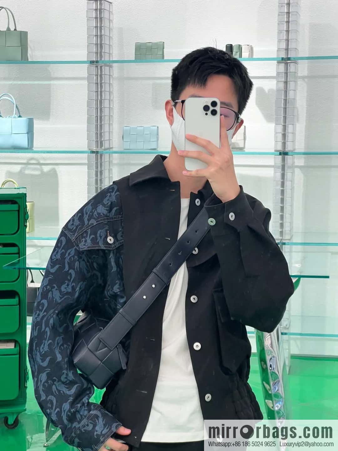 B Unisex the same BRICK CASSETTE long shoulder strap series crossbody bag shoulder backpack model; 729251
