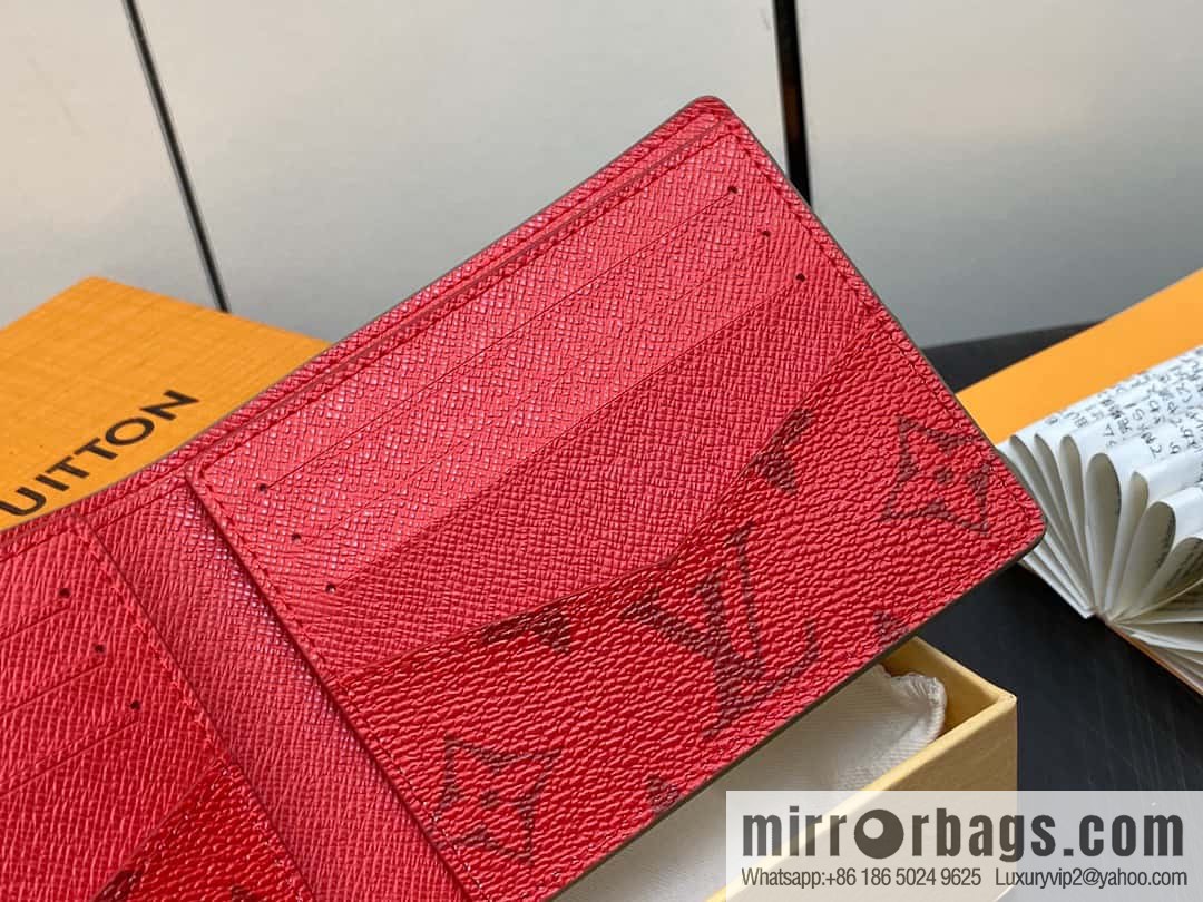 [Premium‑quality] M82798 green, silk screen suit wallet series Slender wallet