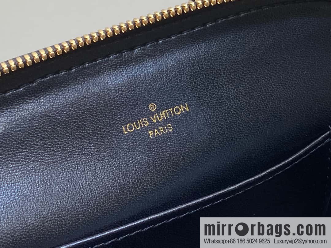[Premium‑quality] M23666 white rhombus, full leather shell bag series Alma BB shell handbag