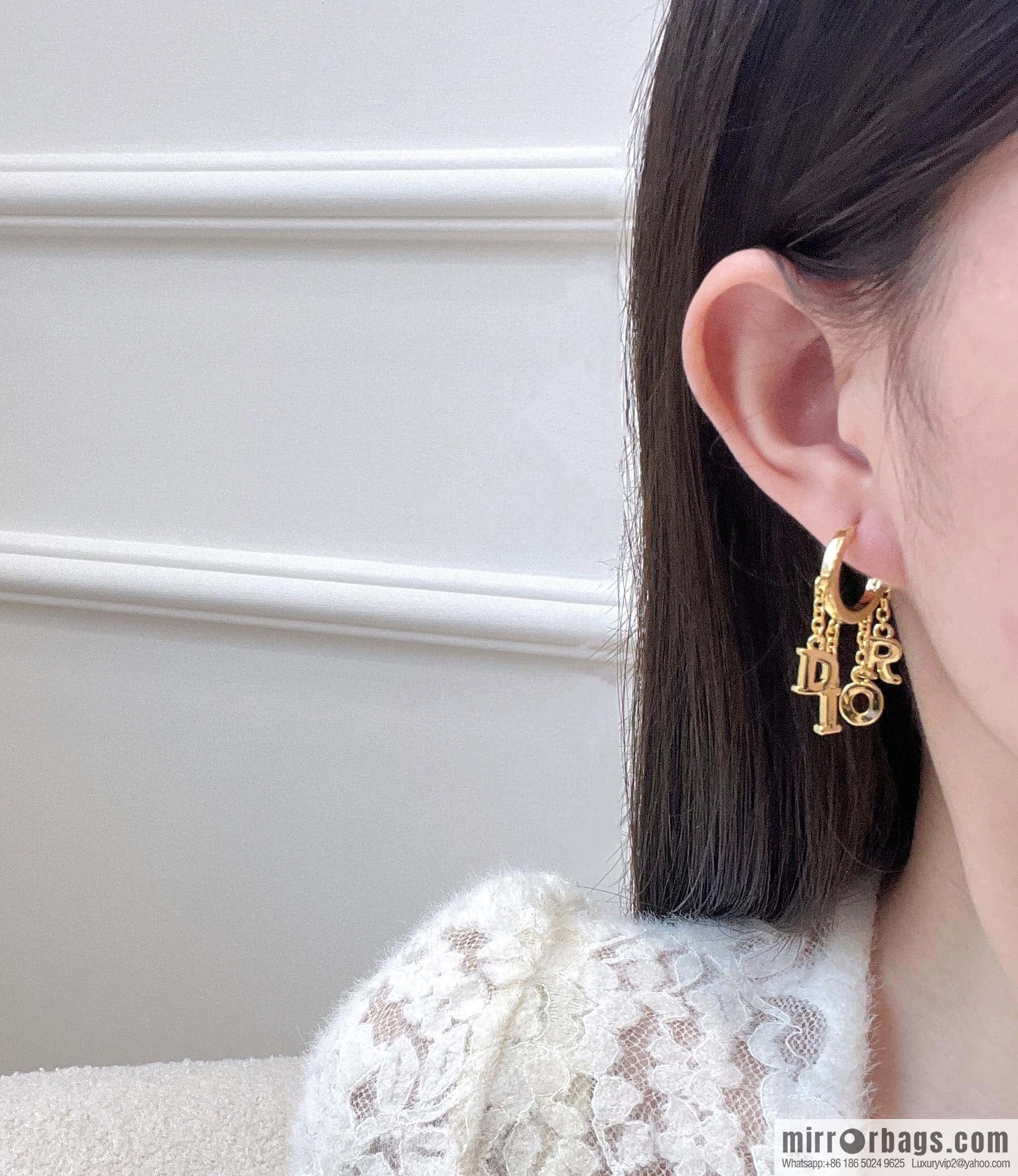 New ☑️ Dior tassel letter earrings stud earrings