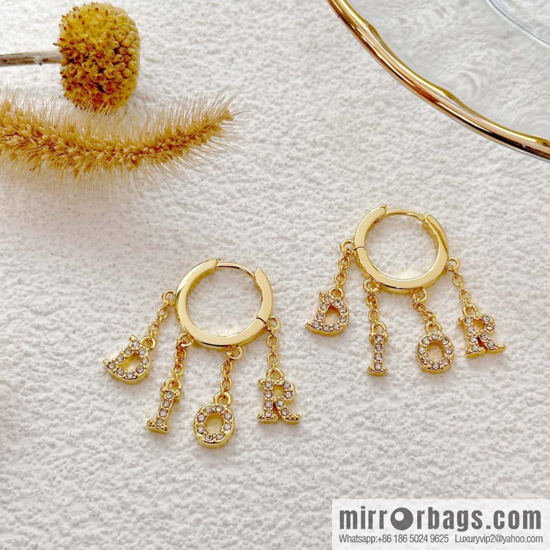 New ☑️ Dior tassel letter earrings stud earrings