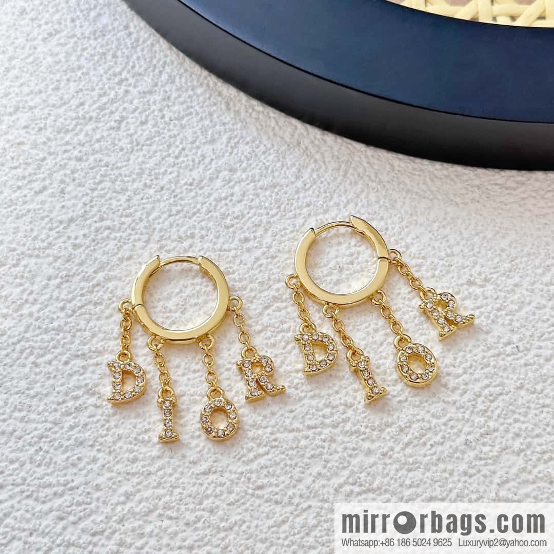 New ☑️ Dior tassel letter earrings stud earrings