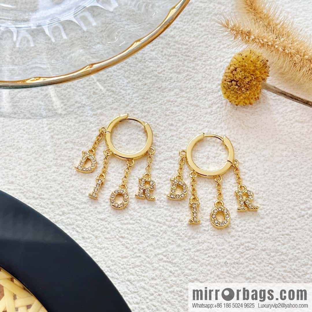 New ☑️ Dior tassel letter earrings stud earrings