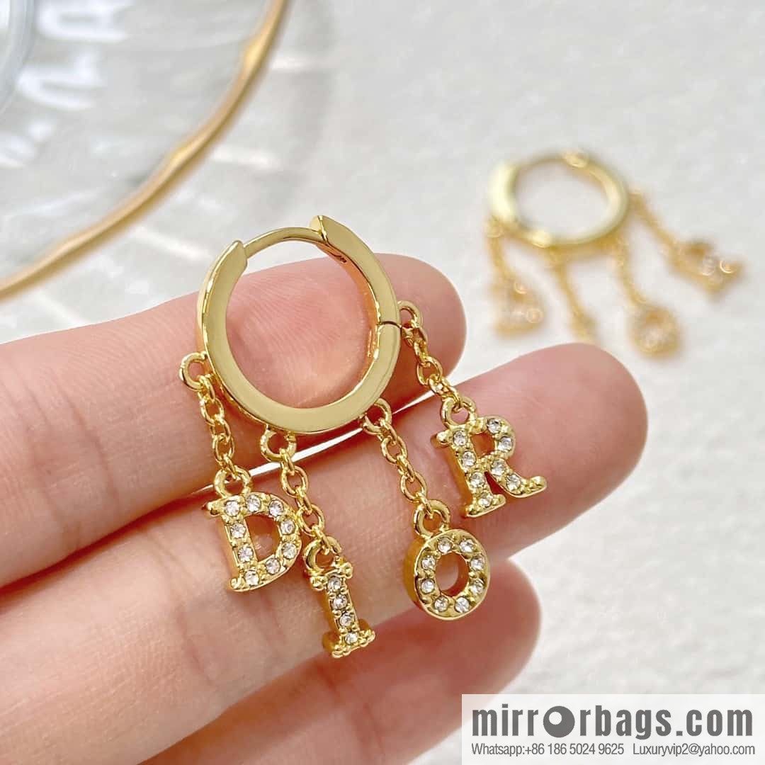 New ☑️ Dior tassel letter earrings stud earrings