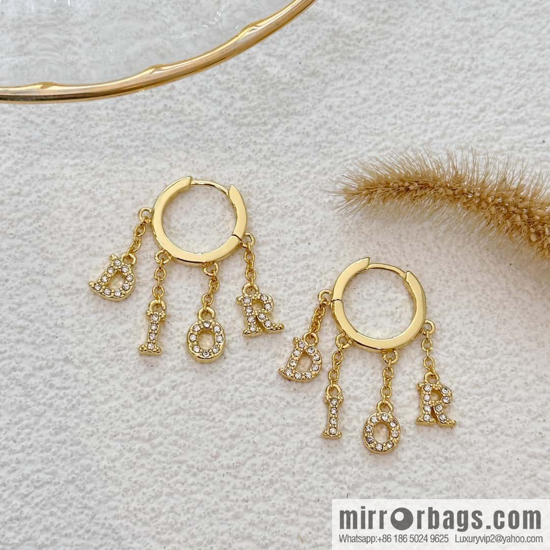 New ☑️ Dior tassel letter earrings stud earrings