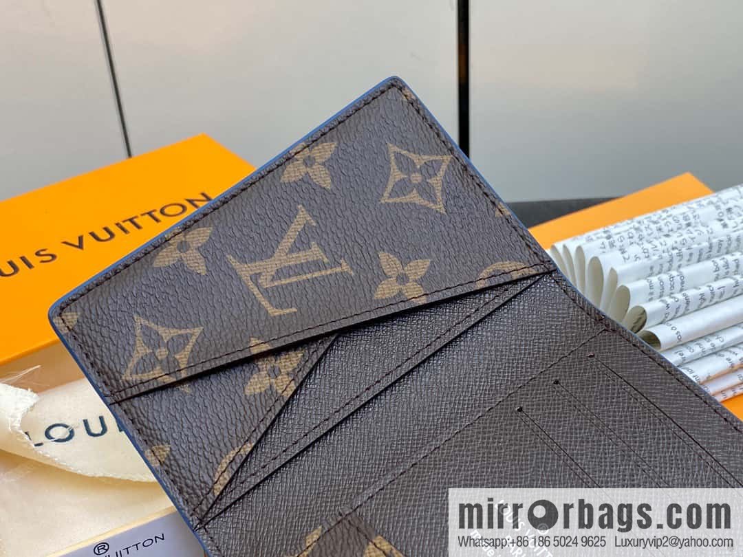 [Premium‑quality] M82797 blue, silk screen card holder wallet series, pocket wallet