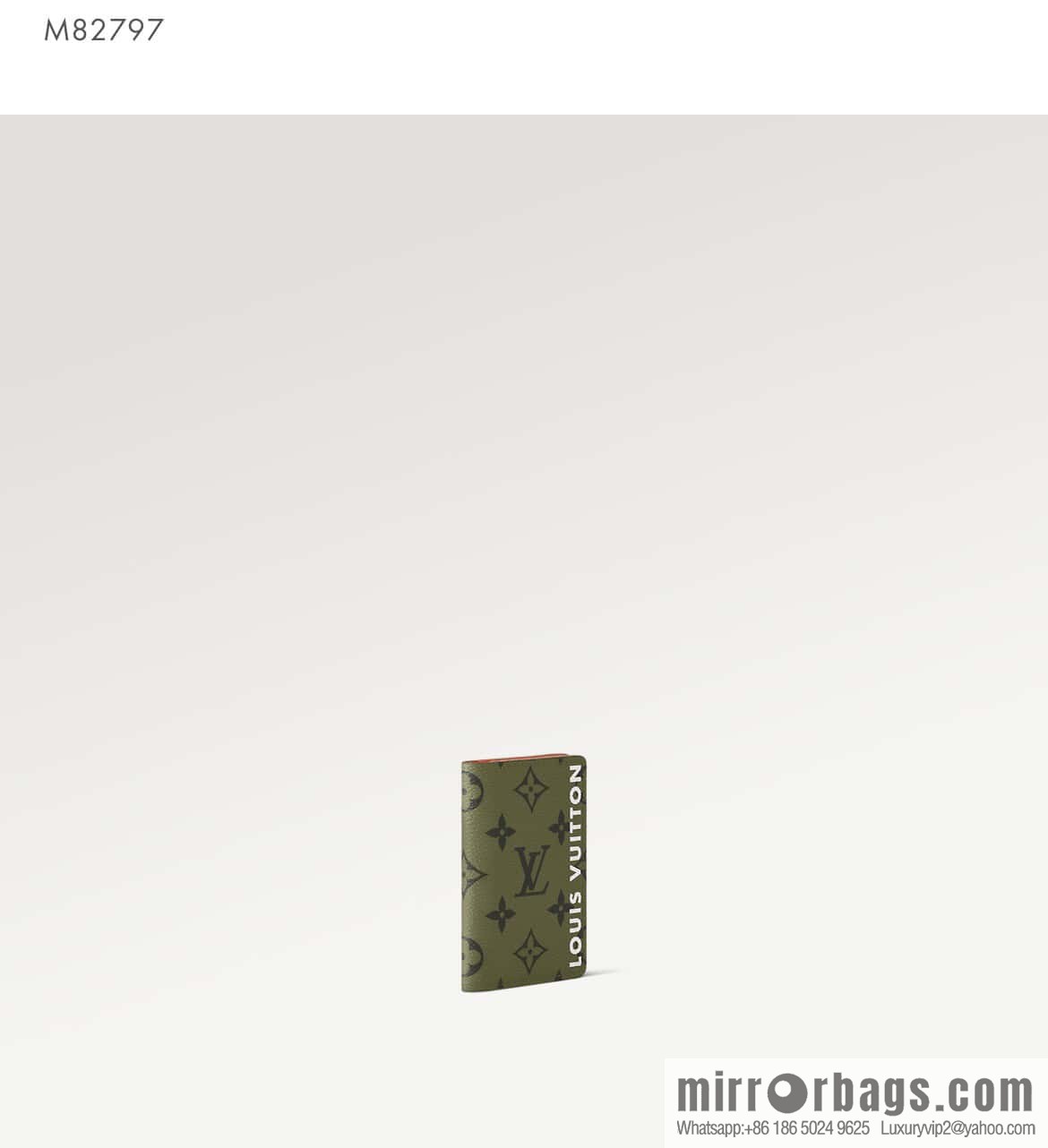 [Premium‑quality] M82797 green, silk screen card holder wallet series, pocket wallet