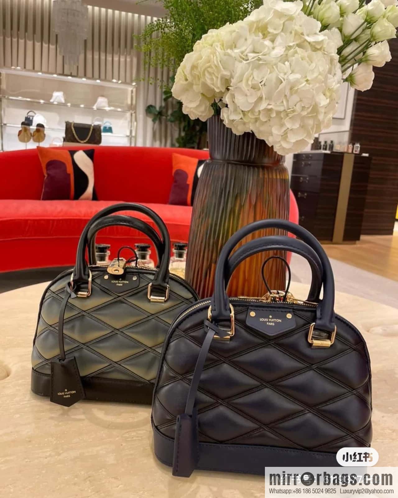 [Premium‑quality] M23666 gradual change diamond, full leather shell bag series Alma BB shell handbag