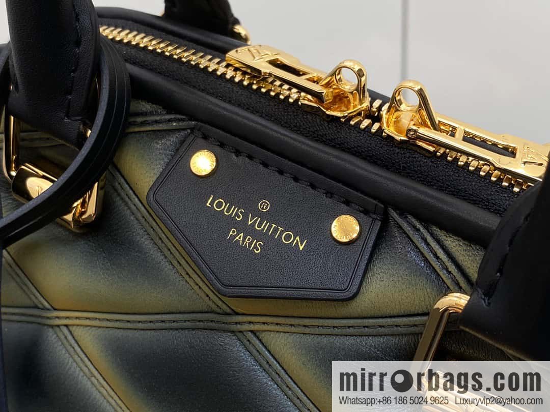 [Premium‑quality] M23666 gradual change diamond, full leather shell bag series Alma BB shell handbag