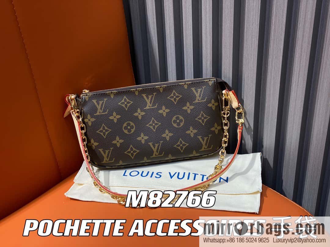 [Premium‑quality] M82766 monogram new version, mahjong bag series POCHETTE ACCESSOIRES handbag