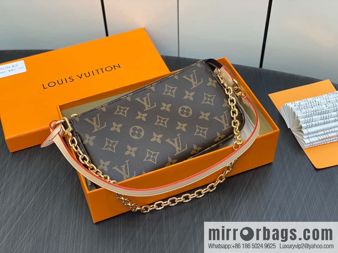 [Premium‑quality] M82766 monogram new version, mahjong bag series POCHETTE ACCESSOIRES handbag
