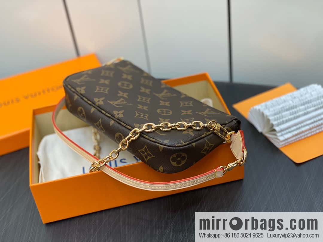 [Premium‑quality] M82766 monogram new version, mahjong bag series POCHETTE ACCESSOIRES handbag