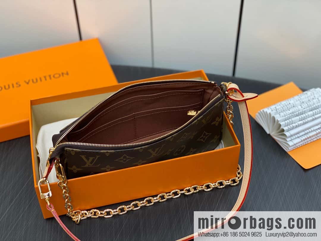 [Premium‑quality] M82766 monogram new version, mahjong bag series POCHETTE ACCESSOIRES handbag