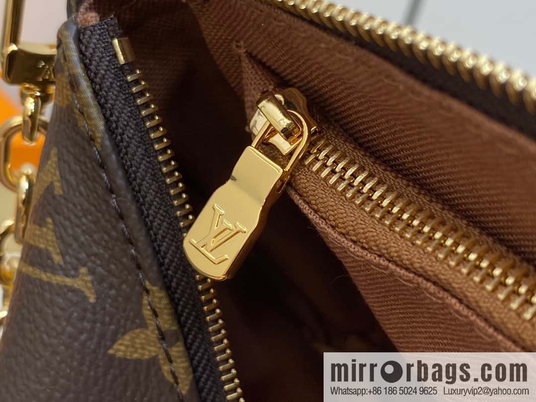 [Premium‑quality] M82766 monogram new version, mahjong bag series POCHETTE ACCESSOIRES handbag