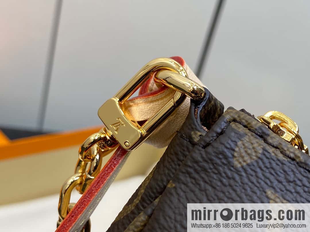 [Premium‑quality] M82766 monogram new version, mahjong bag series POCHETTE ACCESSOIRES handbag