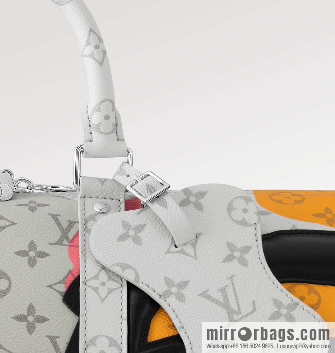 [Boutique‑grade] M23160 white flower (eye series) travel bag series KEEPALL BANDOULIZRE 45 travel bag