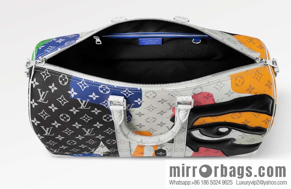 [Boutique‑grade] M23160 white flower (eye series) travel bag series KEEPALL BANDOULIZRE 45 travel bag