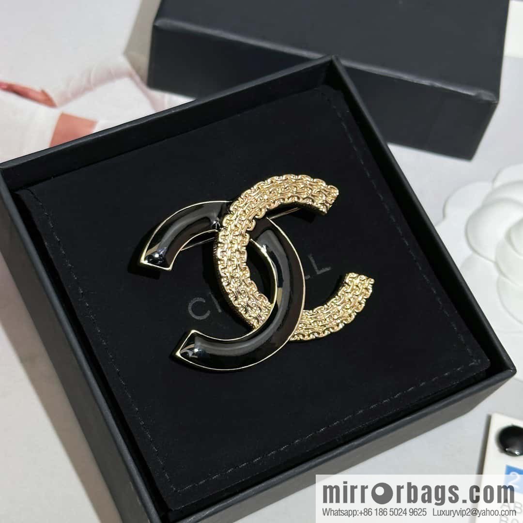 ❗️New ❗️ ☀️ new ☑️ Chanel half black oil drop brooch ☀️