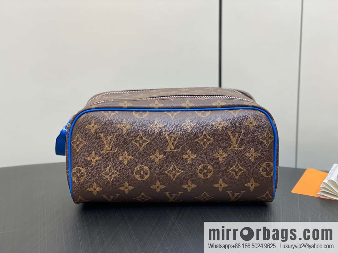[Boutique‑grade] M46763 monogram blue M44494 pouch toilet bag series DOPP toilet bag