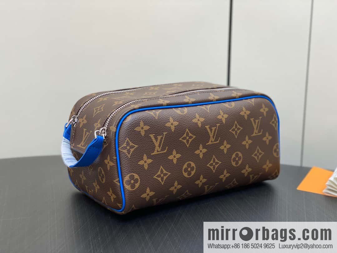 [Boutique‑grade] M46763 monogram blue M44494 pouch toilet bag series DOPP toilet bag
