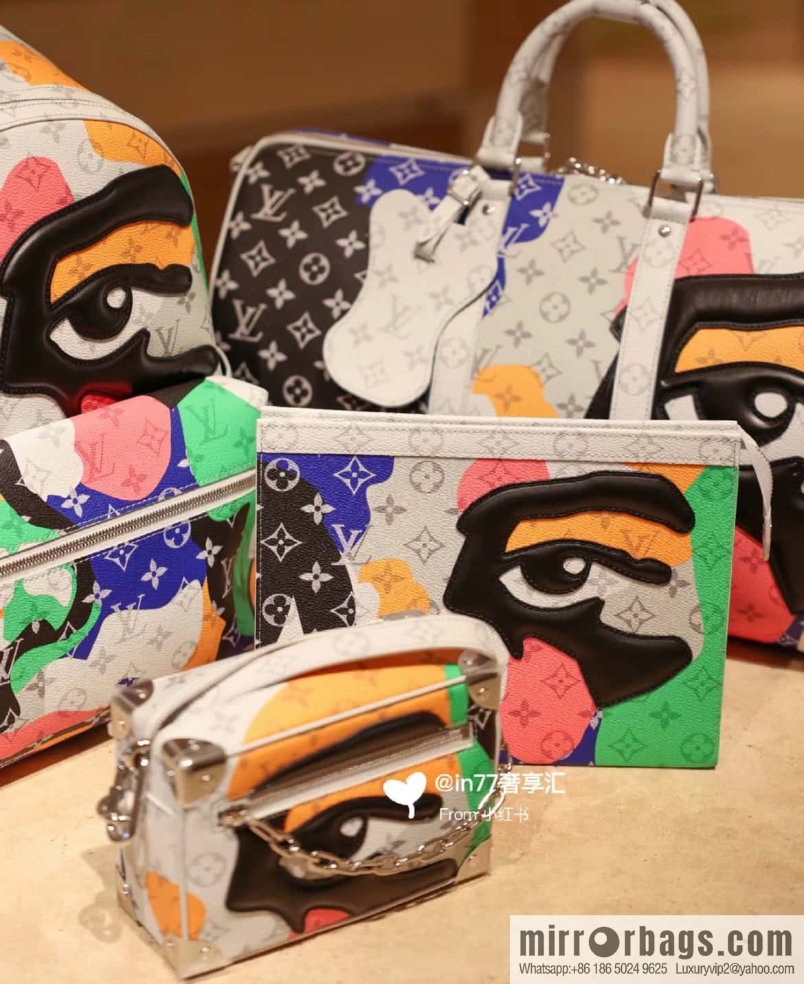 [Boutique‑grade] M23160 white flower (eye series) travel bag series KEEPALL BANDOULIZRE 45 travel bag