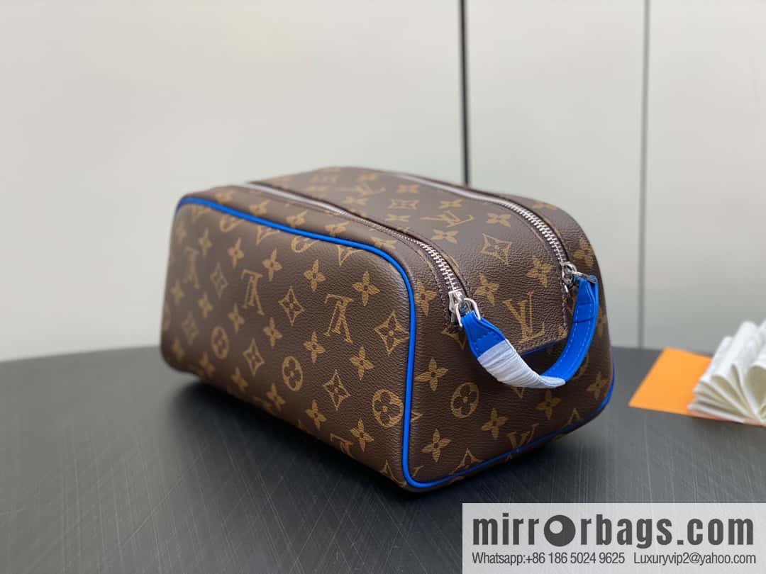 [Boutique‑grade] M46763 monogram blue M44494 pouch toilet bag series DOPP toilet bag