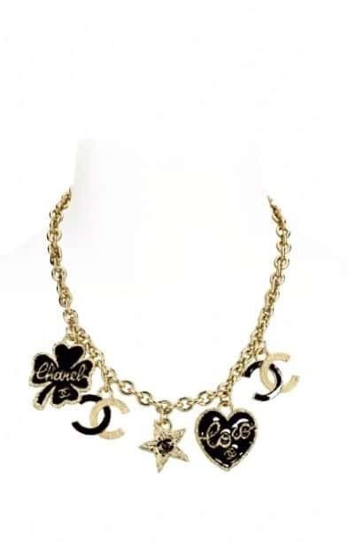 ❗️New ❗️☀️ New ☑️ Chanel Double C Four Leaf Clover Peach Heart Pentagram Oil Drip Necklace ☀️