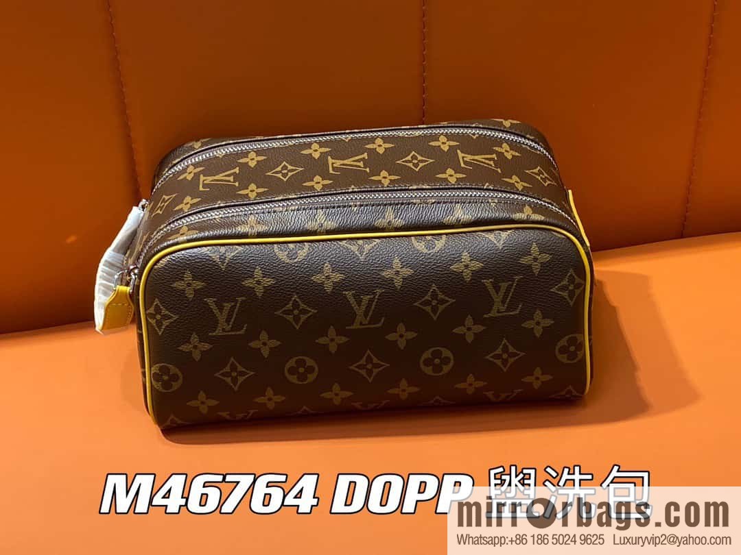 [Boutique‑grade] M46764 monogram yellow M44494 pouch toilet bag series DOPP toilet bag