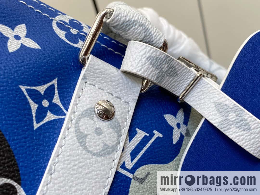 [Boutique‑grade] M23160 white flower (eye series) travel bag series KEEPALL BANDOULIZRE 45 travel bag