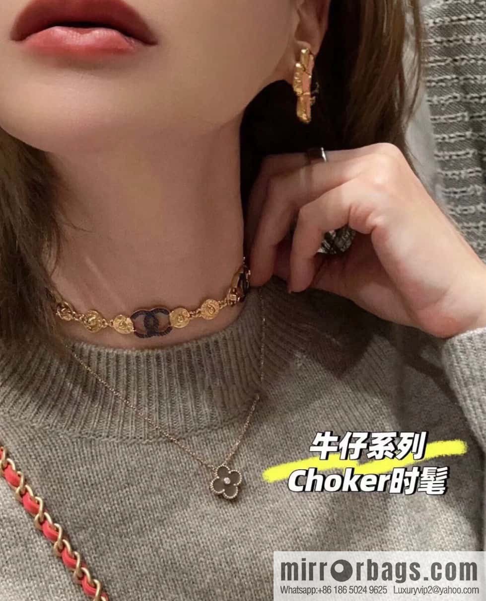 ❗️New ❗️☀️ New ☑️ Chanel Denim Double C Button Necklace ☀️