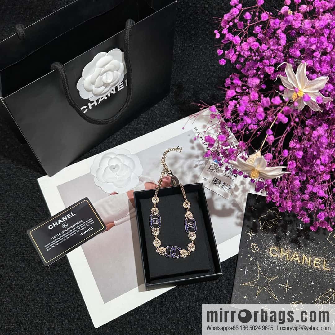 ❗️New ❗️☀️ New ☑️ Chanel Denim Double C Button Necklace ☀️