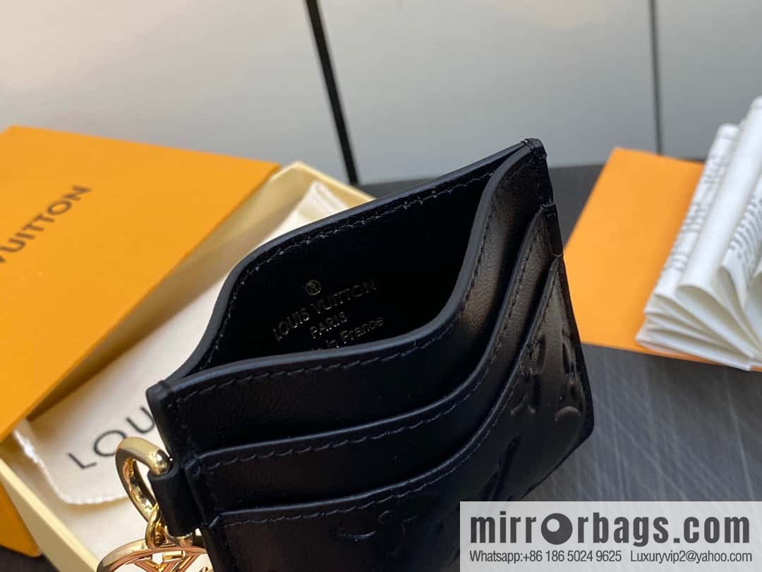 [Premium‑quality] M82748 black full leather card holder wallet series Card holder card holder