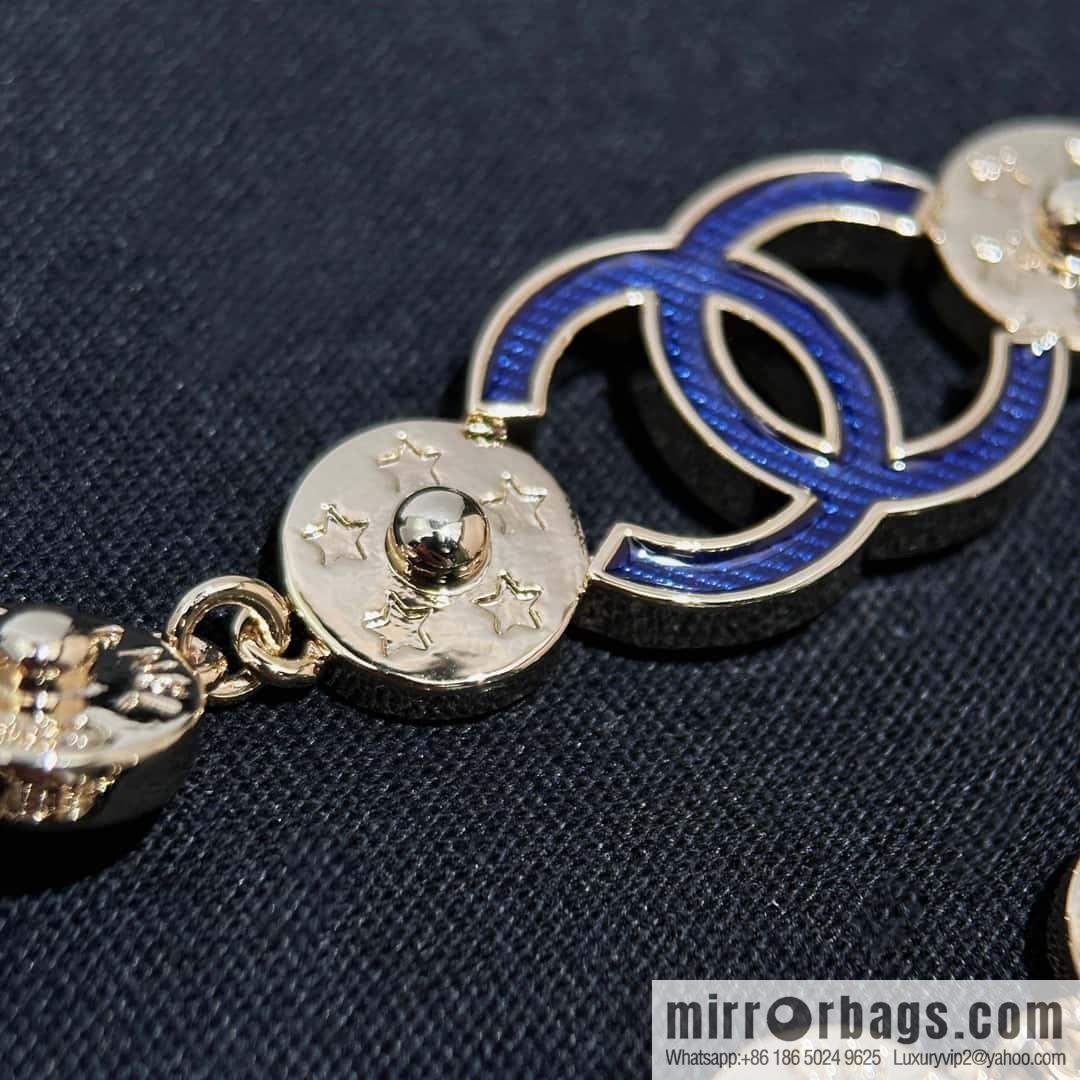 ❗️New ❗️ ☀️ New ☑️ Chanel Denim Double C Button Long Necklace ☀️
