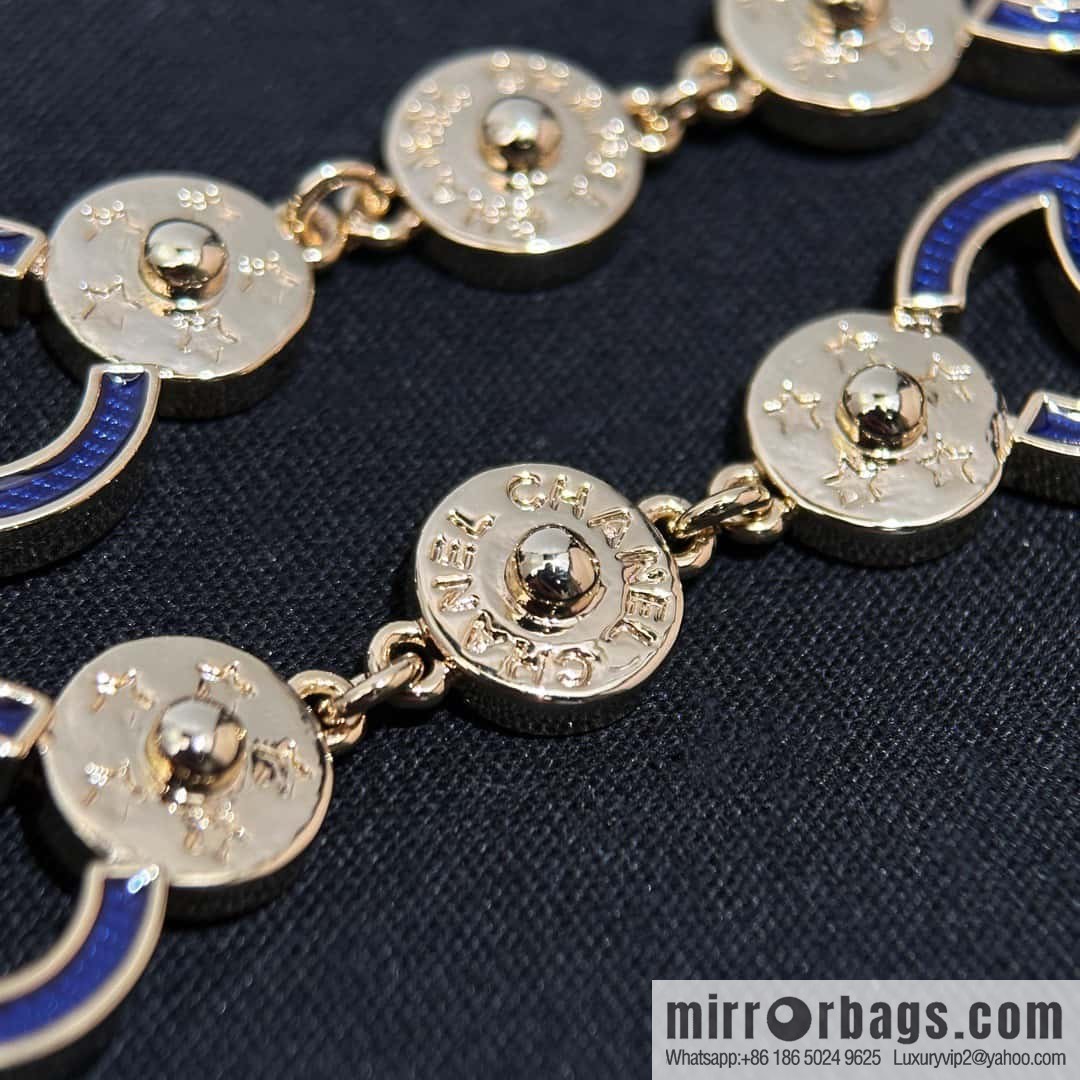 ❗️New ❗️ ☀️ New ☑️ Chanel Denim Double C Button Long Necklace ☀️
