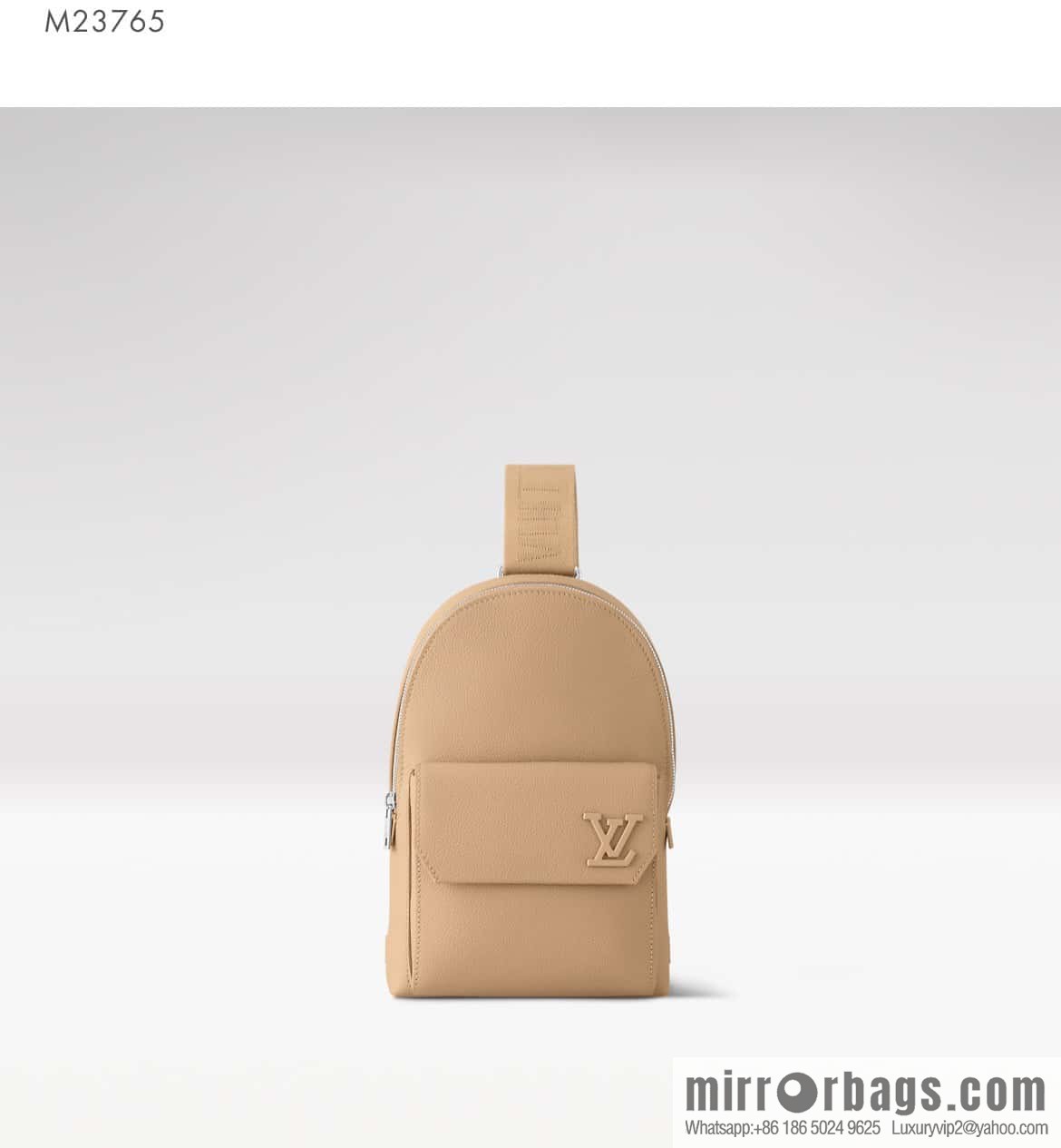 [Boutique‑grade] M23765 blue, full leather breast bag shoulder bag series, autumn and winter new PILOT shoulder bag