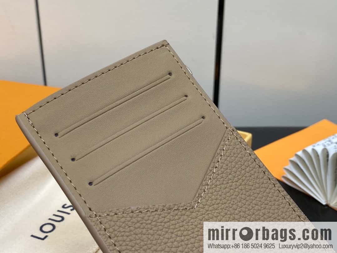 [Boutique‑grade] M82984 apricot, full leather card holder wallet series Coin Aer card holder m82084 82068