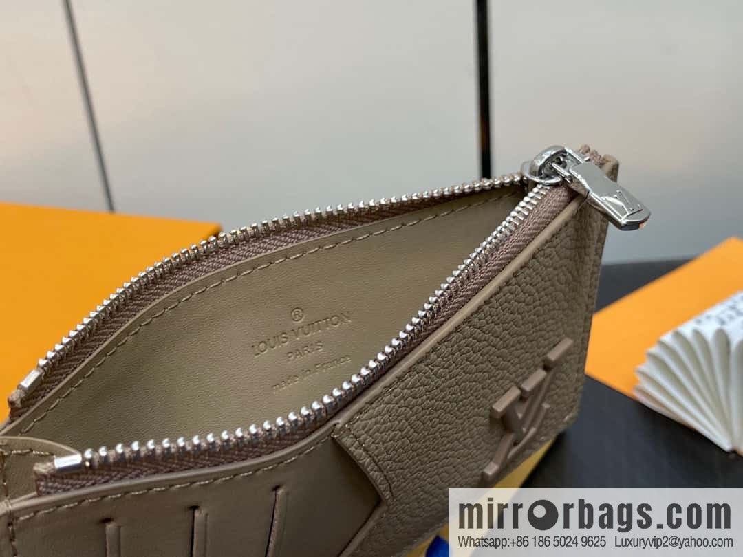 [Boutique‑grade] M82984 apricot, full leather card holder wallet series Coin Aer card holder m82084 82068