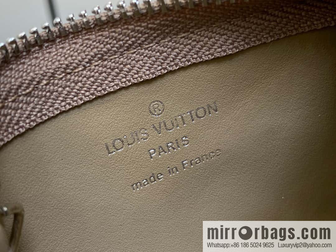 [Boutique‑grade] M81031 apricot, full leather key bag wallet series POCHETTE CLE key bag