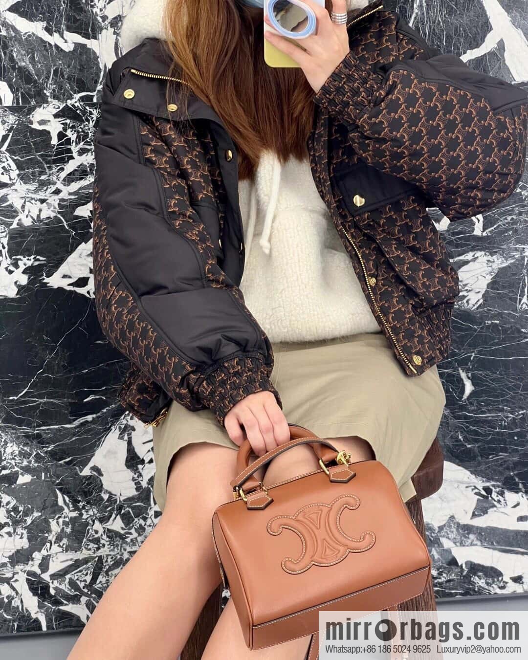 [Premium quality, all-steel hardware γπππππ‘π| small smooth cow leather (fabric) Boston model: 113773