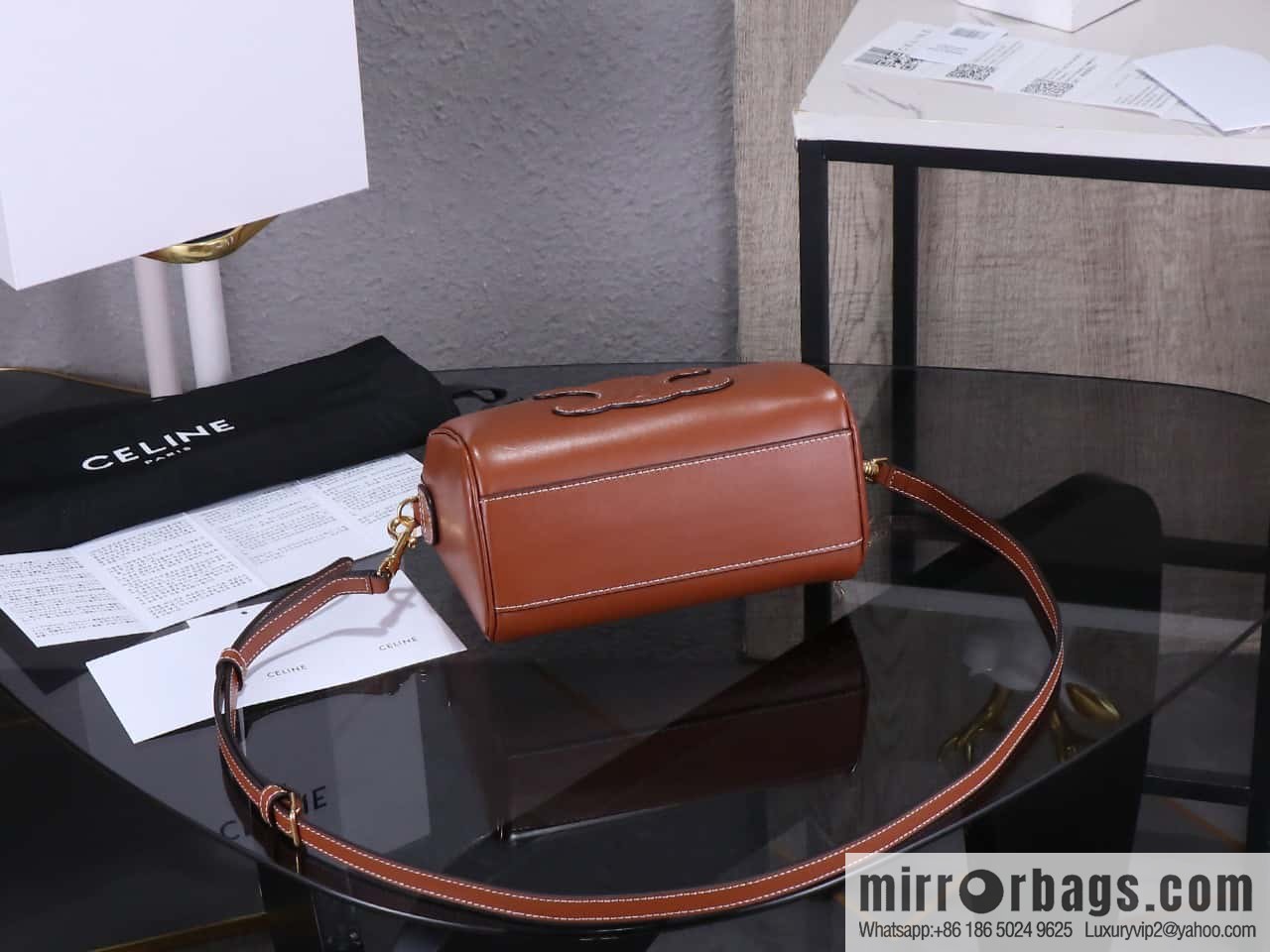 [Premium quality, all-steel hardware γπππππ‘π| small smooth cow leather (fabric) Boston model: 113773