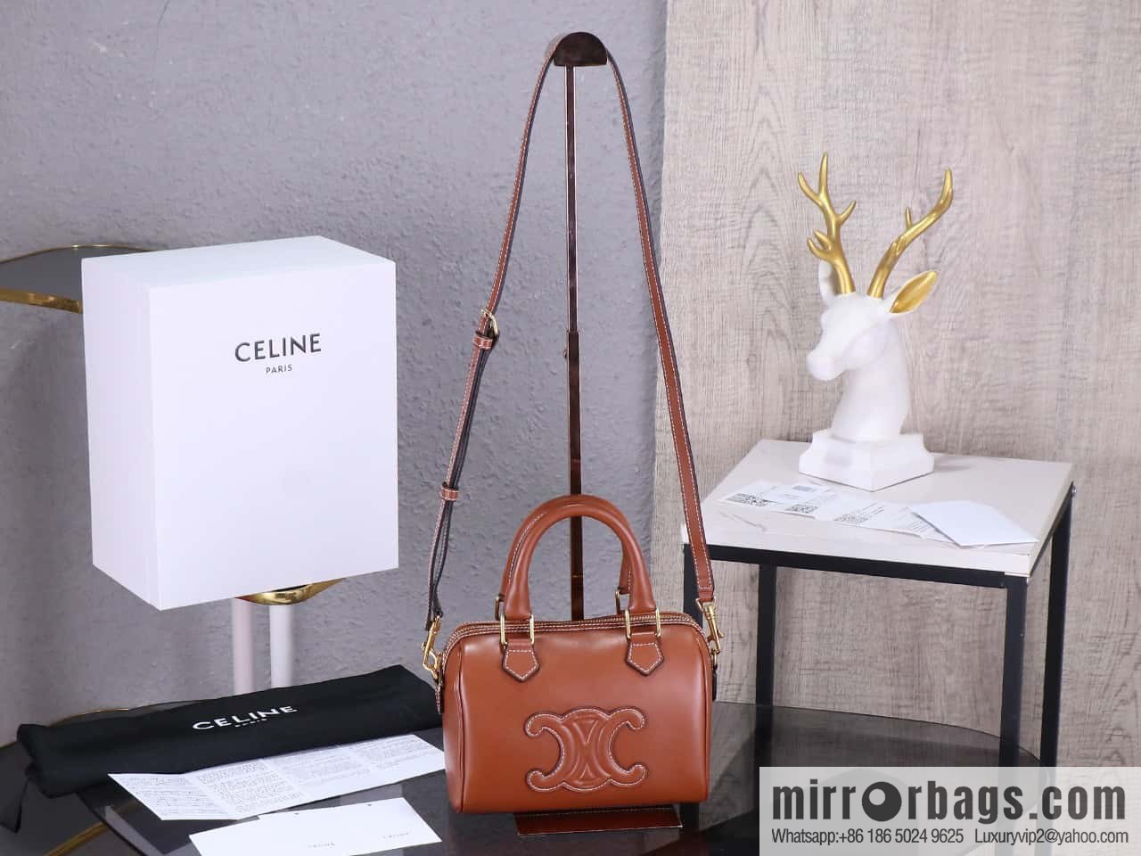 [Premium quality, all-steel hardware γπππππ‘π| small smooth cow leather (fabric) Boston model: 113773