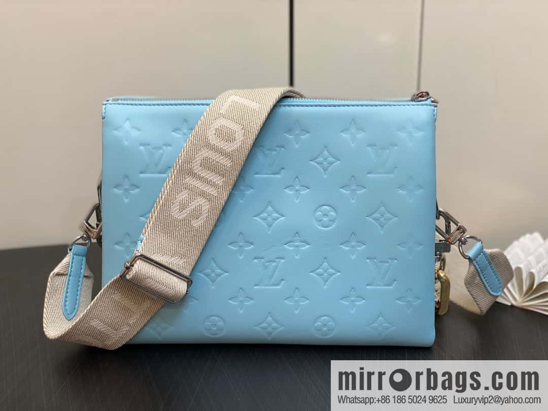 [Boutique‑grade] M22394 blue-green, full leather chain bag series, this Coussin small handbag.