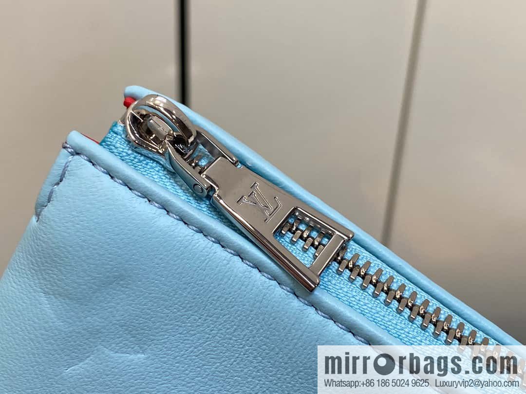 [Boutique‑grade] M22394 blue-green, full leather chain bag series, this Coussin small handbag.